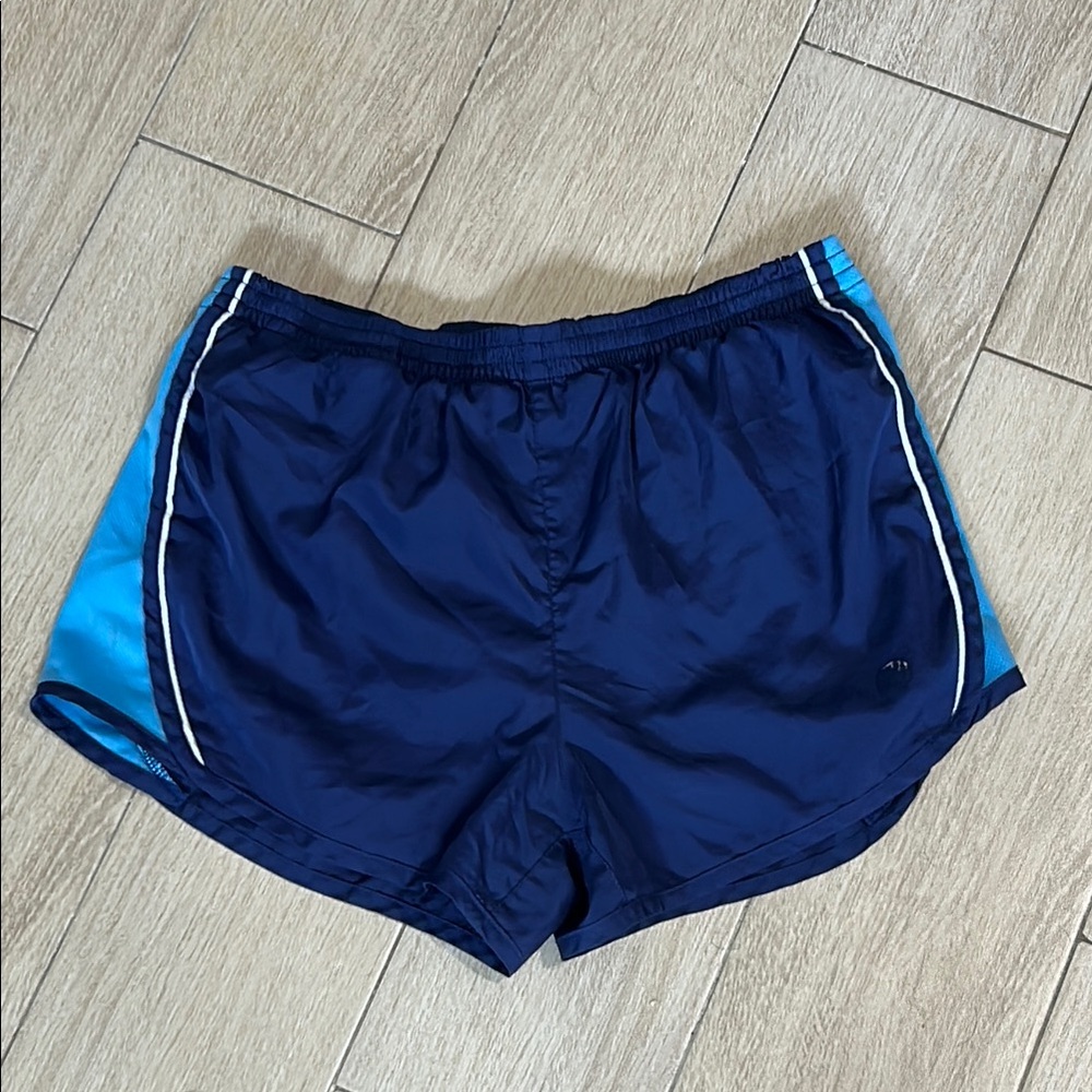Blue Athletic Shorts Lightweight Design Elastic Waistband Lined